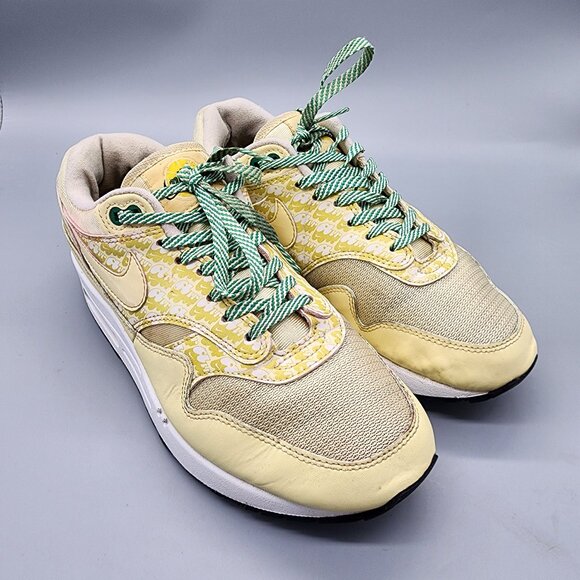 Nike Air Max 1 CJ0609-700 Lemonade Size 7 Women’s Shoes Used Rare 2020 - Picture 7 of 12